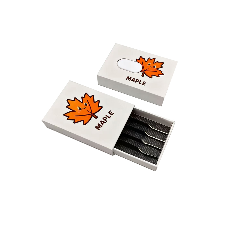 Custom Slide Drawer Paper Box, Sliding Drawer Rigid Box with Window for Tweezers Tool Packaging