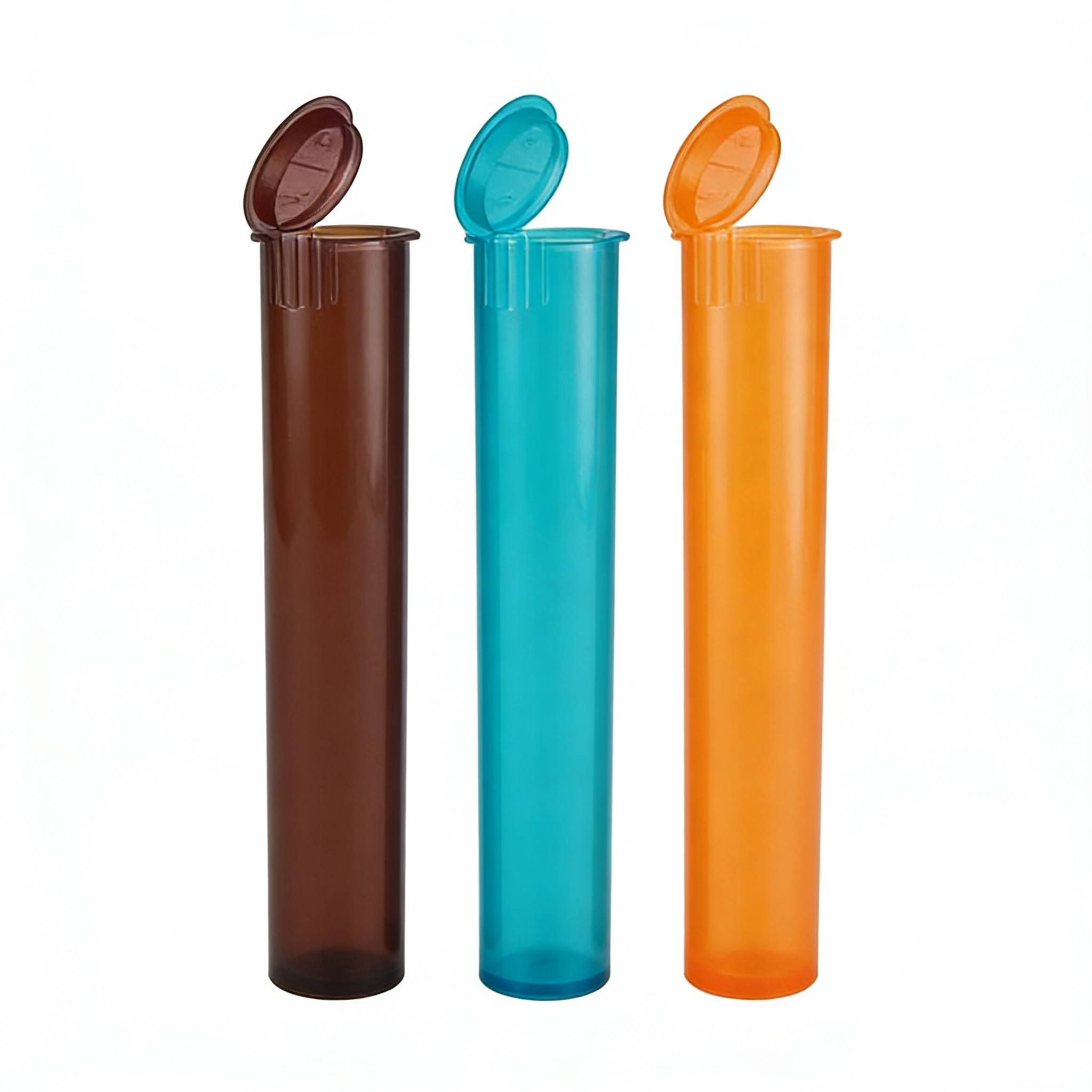 Alternative view of PP Plastic Pop Top Tubes with Flip Cap, Empty Cylinder Packaging Tubes