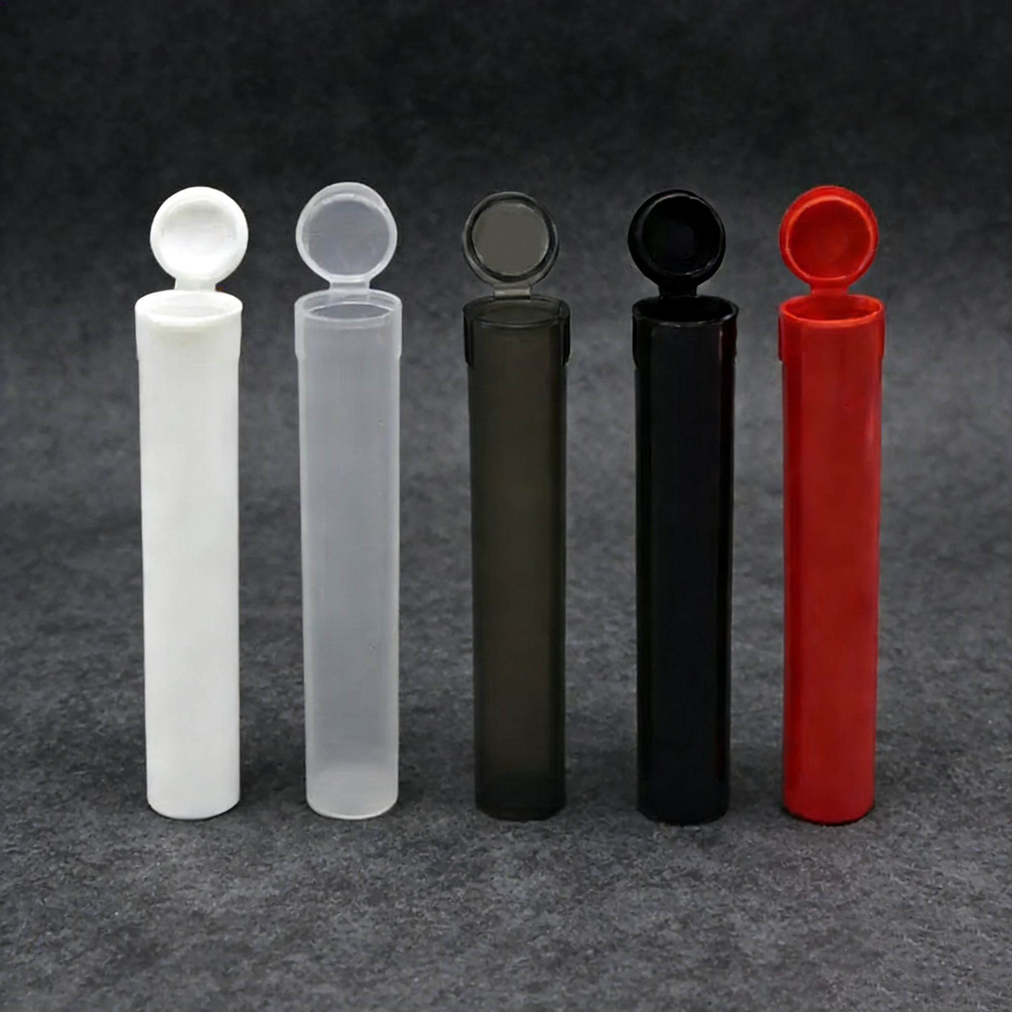 PP Plastic Pop Top Tubes with Flip Cap, Empty Cylinder Packaging Tubes - Image 4