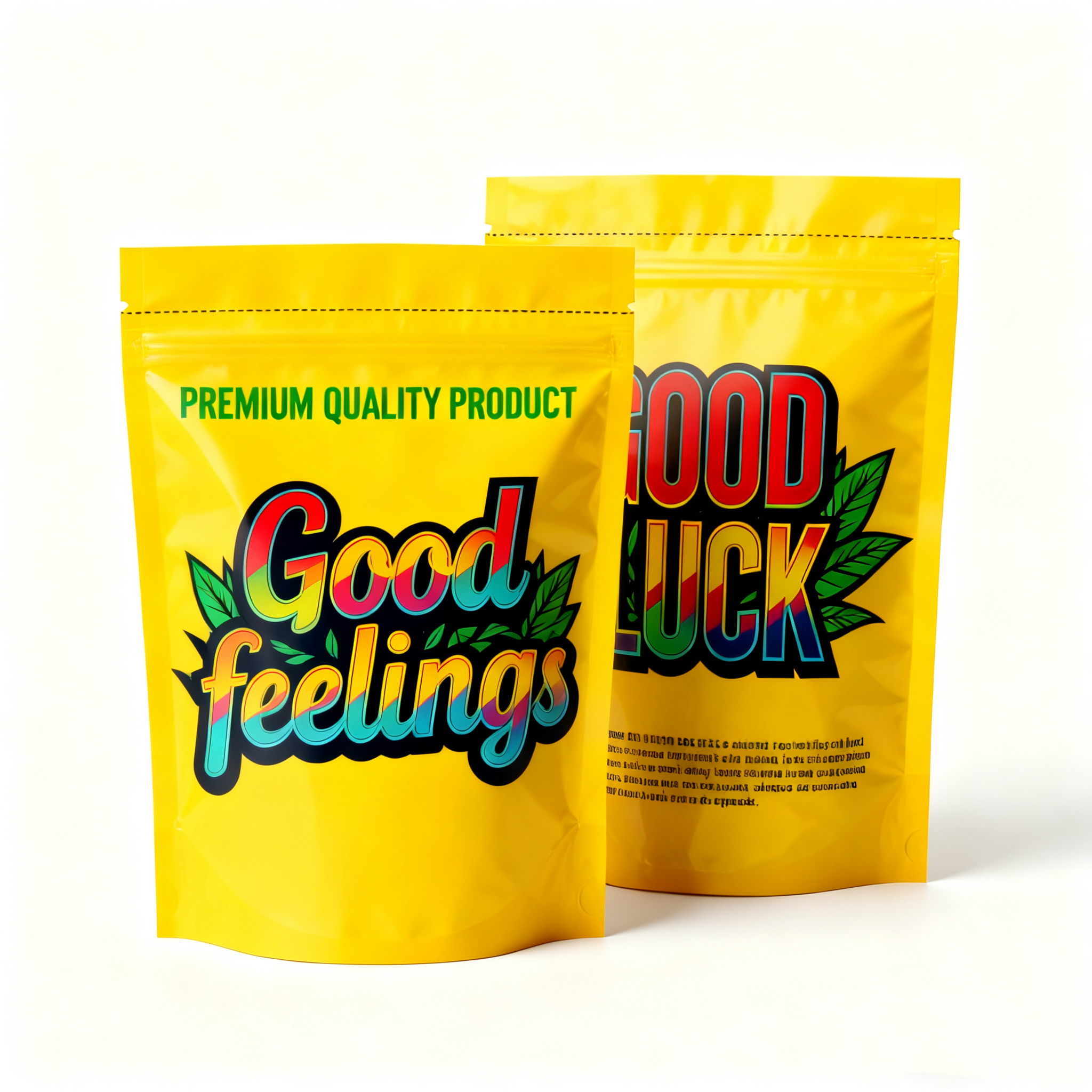 Custom Printed Stand Up Pouch with Zipper, Food Grade Resealable Plastic Stand Up Bag for Chocolate Snack Packaging - Image 6